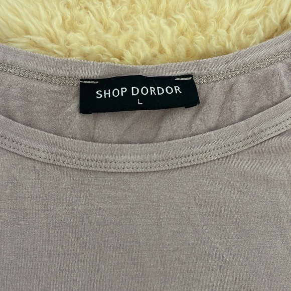 Long Sleeve Asymmetrical Top - Picture 2 of 3